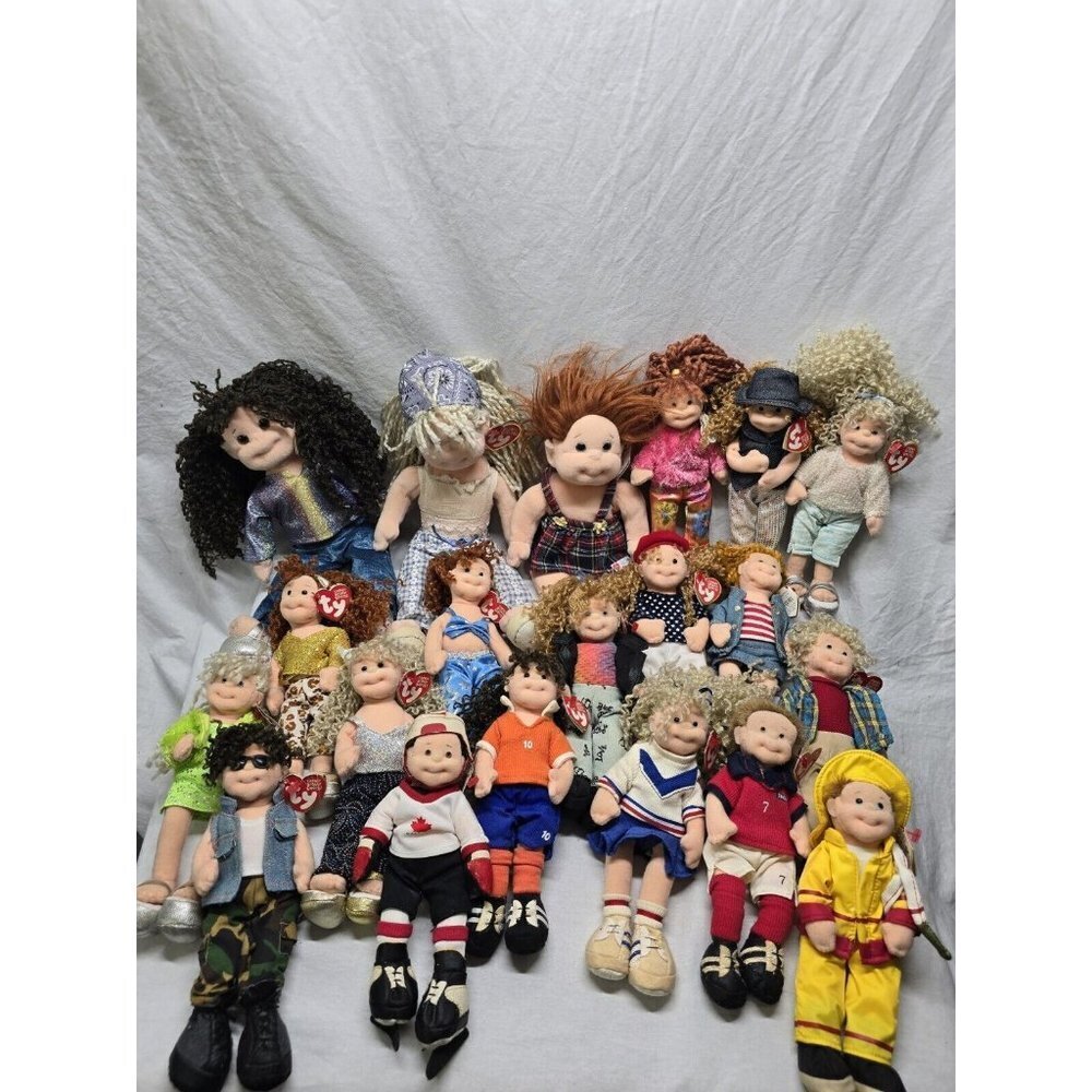 20 TY Beanie Kids And Boppers Mixed Lot From 2000's / Beanie Babies- READ INFO